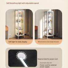 High Grade Contemporary Tall Glass Display Shelf With Power Cord Reserve for DIY External LED Upgrade- Manufacturer for Canada thumbnail-5