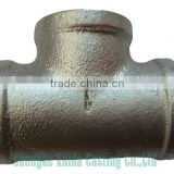 Hardware GI and Thread malleable iron pipe fittings CN Hebei Manufacturer 130 Tee