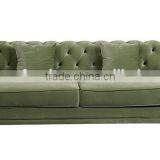Black Japanese and Reliable Velvet Chesterfield Sofa With Colorful thumbnail-6