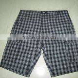 2012 Mens Fashion Plaid Cotton Cargo Shorts