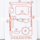 Pocket no Folding Multi Crimping Tool Credit Card Knife thumbnail-5