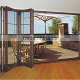 Aluminum Frame Glass Folding Door Multi-functional Sliding Door