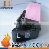 Deep cycle life rechargeable lithium ion battery electric bicycle manufacturers good qulity OEM with pink case