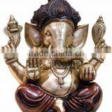 Sitting Chaturbhuja Shree Ganesha 15" thumbnail-1