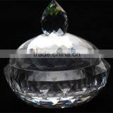 Round Jewelry Crystal Casket for Nice Crystal Gifts