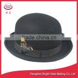 Stylish 100% Wool Felt Bowler Hats thumbnail-1