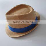 New Fashion Custom Made Band 58CM 100%Paper Trilby Hats thumbnail-1