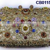 CB0115-7 2015 New Design High Quality Fashion Italian Style Small Handbag With Heavy Shining Stones for Lady Disgn