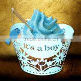 Colorful New Design Party Favors Laser Cut Paper Cupcake Wrappers for Kids thumbnail-1