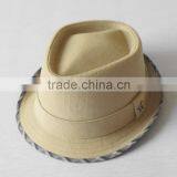 High quality diamond head yarn card cloth cap fedora hat