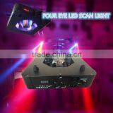 Christmas 4*12w Four Eye Led Scan Light
