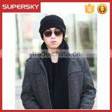 Cheap Knitted Acrylic Plain Cuff Beanie thumbnail-1