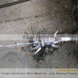 High Quality Galvanized Bared Mesh Barbed Wire Fence thumbnail-1