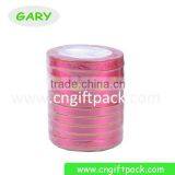 Gold Edge Blue Elegant Satin Christmas Ribbon thumbnail-2