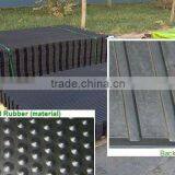 17mm thickness black horse trailer rubber mat