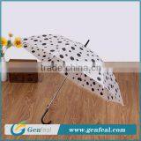 classical black and white design EVA ladies bubble straight rain umbrellas