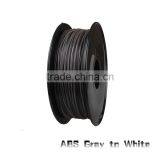 3D Printer Metal Material Filament ABS Color Changed by Temperature From Gray to White