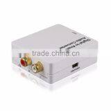 Shenzhen Manufactured Plasic Housing Digital Coaxical Toslink to Analog R/L 3.5mm Audio Converter
