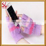 Winter Warmer Usb Heated Gloves Fingerless Fleece Knitted Gloves Fancy Dresses For Girls thumbnail-4