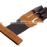 Shooting Wind Stopper Gloves Archery Products Right/Left Simple Brown 3 Finger Shooting Gloves For Longbow thumbnail-6
