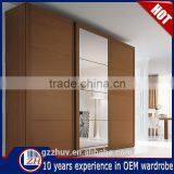 Modern 3 Panel Sliding Closet Doors in Glass thumbnail-1