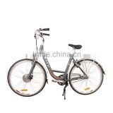 2016 new model electric bicycle city female 26inch/700C inner 2 speeds self driven gear system ebike