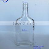 Low MOQ Cheap 380ml Flat Glass Wine Bottle, Glass Bottle