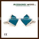 Wooden Cufflink With Stainless Steel Fashion Style and Color for Men Cufflink thumbnail-1