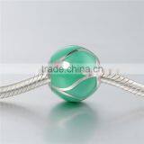 2016 Simple Design Green Color Enamel Jewelry Charm Beads thumbnail-4
