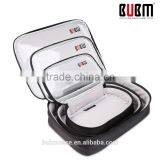BUBM Clear PVC Portable Zipper Digital Storage Bag With Three-piece thumbnail-5