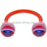 BIOPLAST Red CATEYE STAR Circular Horse Shoe thumbnail-1