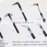 Japanese Farming Hoe Triangle Small Hoe With Stainless Steel Blade & Wooden Handle thumbnail-3