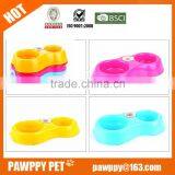 Eco-friendly Plastic Double Dog Bowl Pet Water Feeder