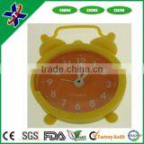 Cute Design Cheap Silicon Clock Promotional Cheap Silicone Small Round Wall Clock thumbnail-1