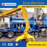 Portable Aluminum Scrap Baling Press Hydraulic Metal Baler With Grab Remote Control thumbnail-6