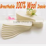 breathable deodorant sheep wool insole in customized sizes