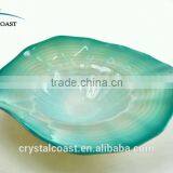 Decorative Art Purple Hand Blown Glass Plate Wall Decoration thumbnail-1