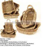 Seagrass Wicker Bread Basket Choose From 3 Shapes thumbnail-1