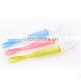 New BPA FREE Safety Nontoxic Food Grade Liquid Silicone Baby Spoon thumbnail-1