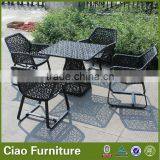 Rattan Furniture Flower Weaving Coffee Table Set thumbnail-1