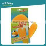 Toprank Household Kitchen Natural Latex Sponge Glove Dish Washing Cleaning Sponge Scouring Pad Glove