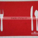 Nice Looking Simple Design Flower Shape Felt Placemats thumbnail-1