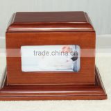 Nice wooden pet photo frame cremation urn for beloved wholesale