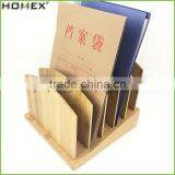 Bamboo File Organizer With 5 Holder/File Storage Box/Homex_FSC/BSCI Factory thumbnail-1