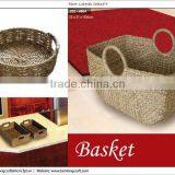 Furniture Basket With Handle, Rattan Basket thumbnail-1