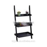 3&5 Tier Wooden Wall Rack Leaning Ladder Shelf Unit Bookcase Display thumbnail-5