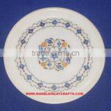 Marble Inlaid Plate Home Decorative Marble Inlay Plate thumbnail-1