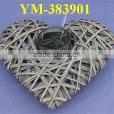 Large Wicker Heart Candle Holder thumbnail-1
