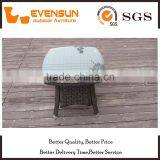 Coffee Shop KD Aluminum PE Wicker Table thumbnail-3