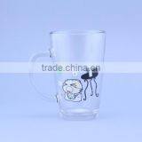 10oz 12oz 15oz 18oz Glass Beer Mug Glass Tumbler With Silk Screen Logo thumbnail-3